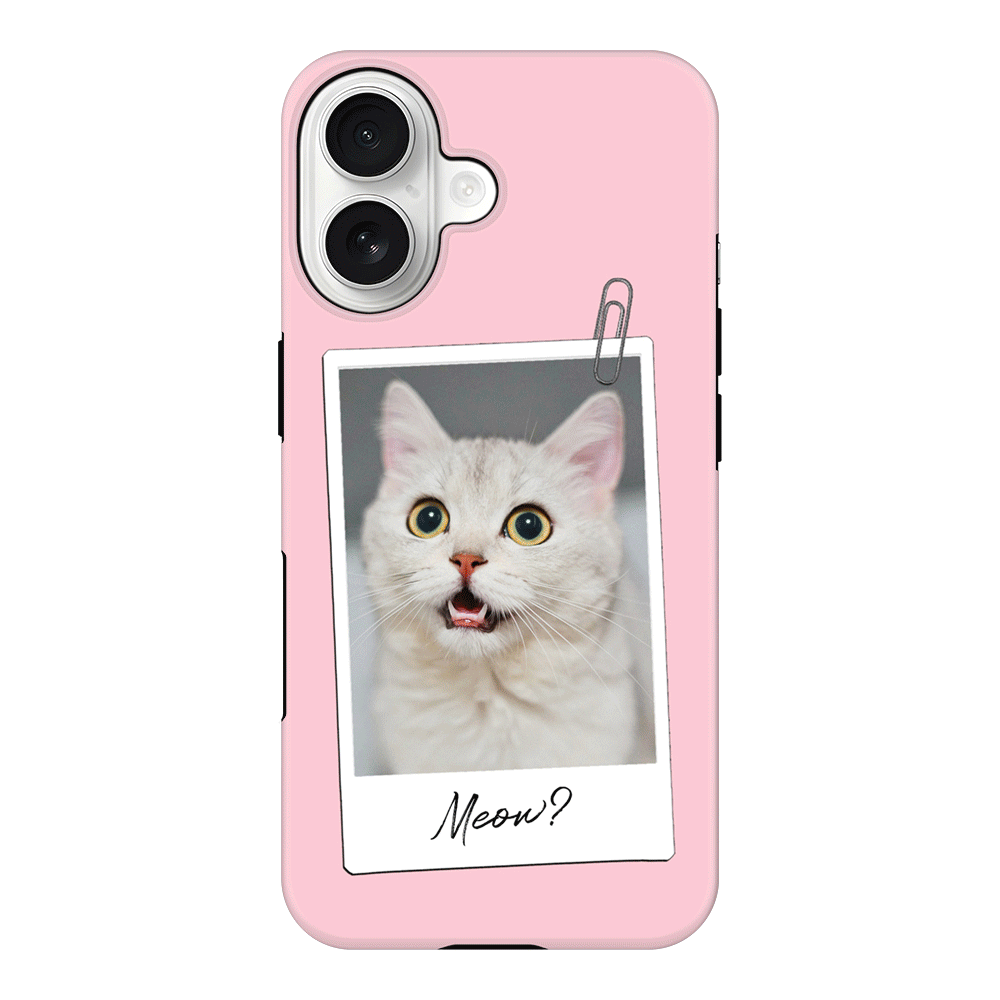 Apple iPhone 17 / Tough MagSafe Polaroid Photo Pet Cat, Phone Case - Stylizedd.com