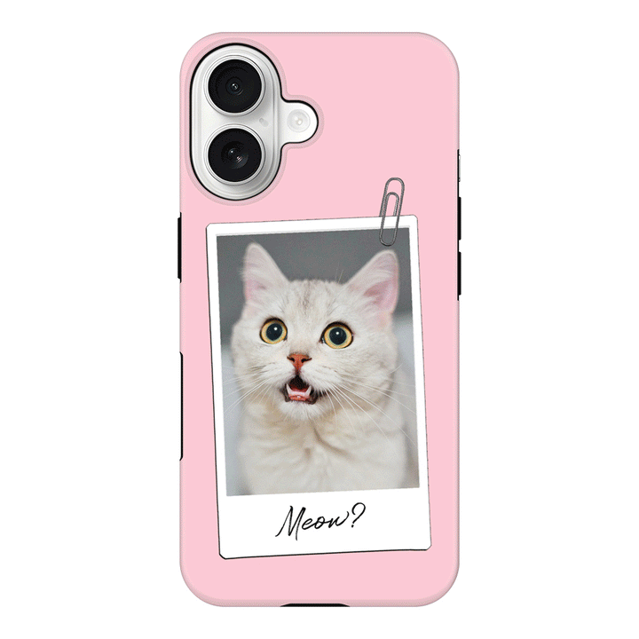 Apple iPhone 17 / Tough MagSafe Polaroid Photo Pet Cat, Phone Case - Stylizedd.com