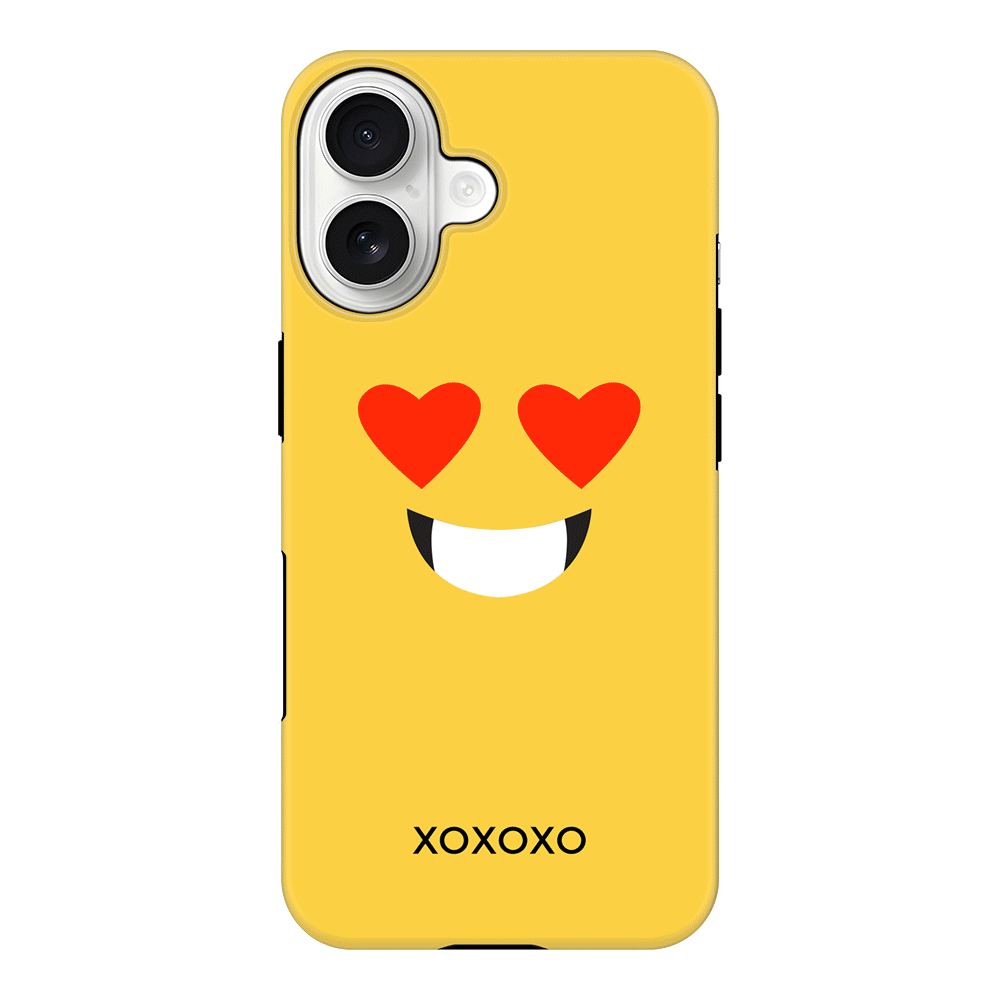 Apple iPhone 17 / Tough MagSafe Custom Text Emojis Emoticons Face, Phone Case - Stylizedd.com