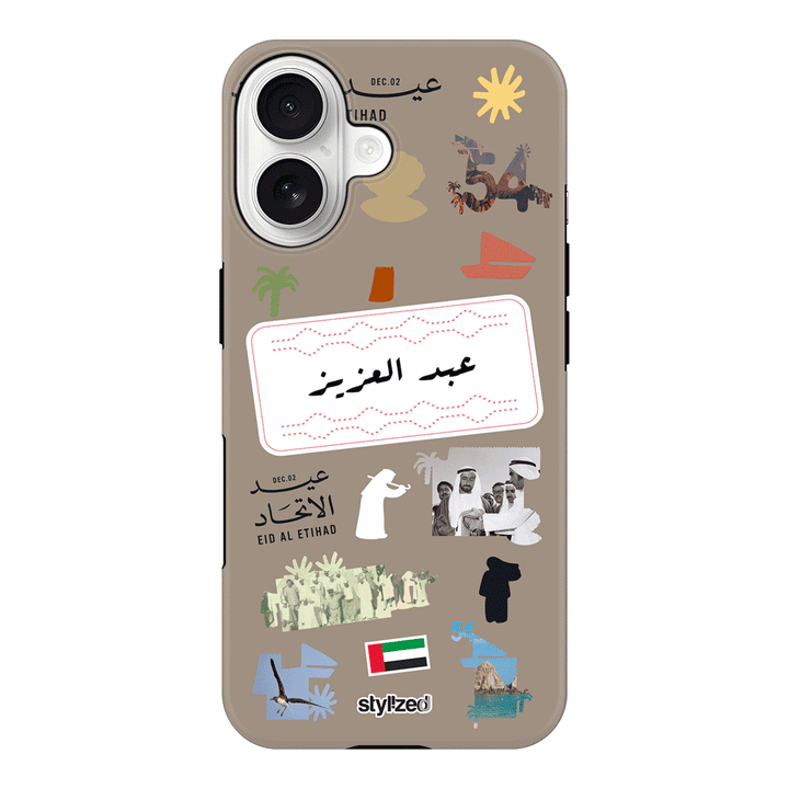 Apple iPhone 17 / Tough MagSafe Custom Eid Al Etihad 54 National Day Sticker, Phone Case - Stylizedd.com