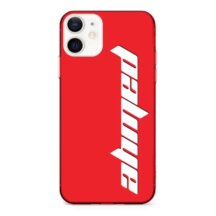 Apple iPhone 11 / Clear Classic Custom Text, Vertical Name Phone Case - Stylizedd.com