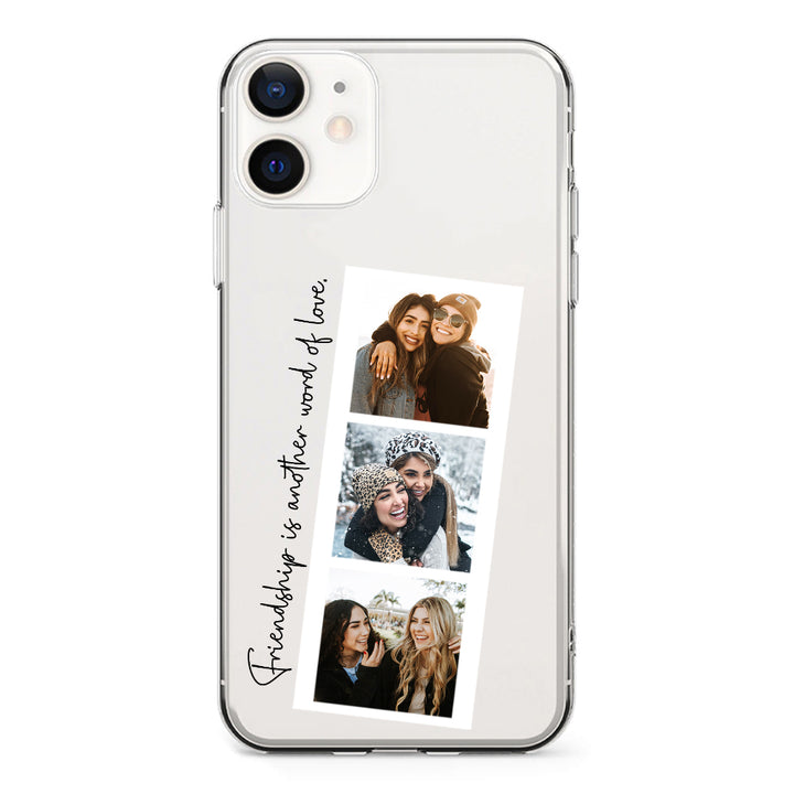 Apple iPhone 11 / Clear Classic Custom Photo Strip Polaroid Style, Phone Case - Stylizedd.com