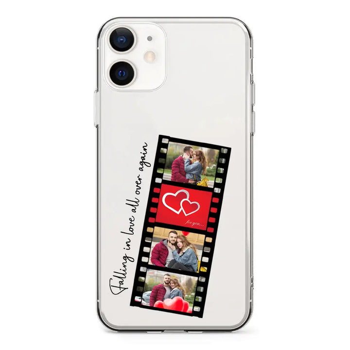 Apple iPhone 11 / Clear Classic Custom Valentine Photo Film Strips, Phone Case - Stylizedd.com