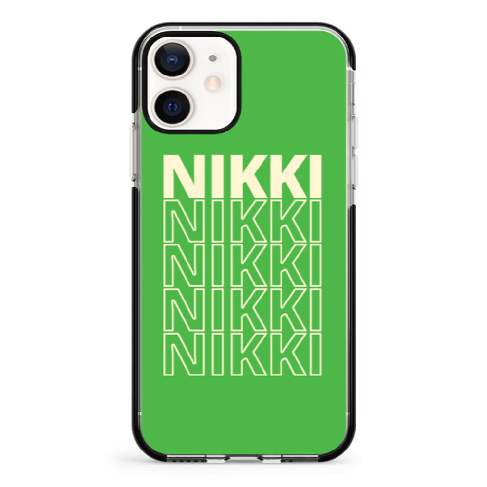Apple iPhone 11 / Impact Pro Black Repeated Monogram Phone Case - Stylizedd.com