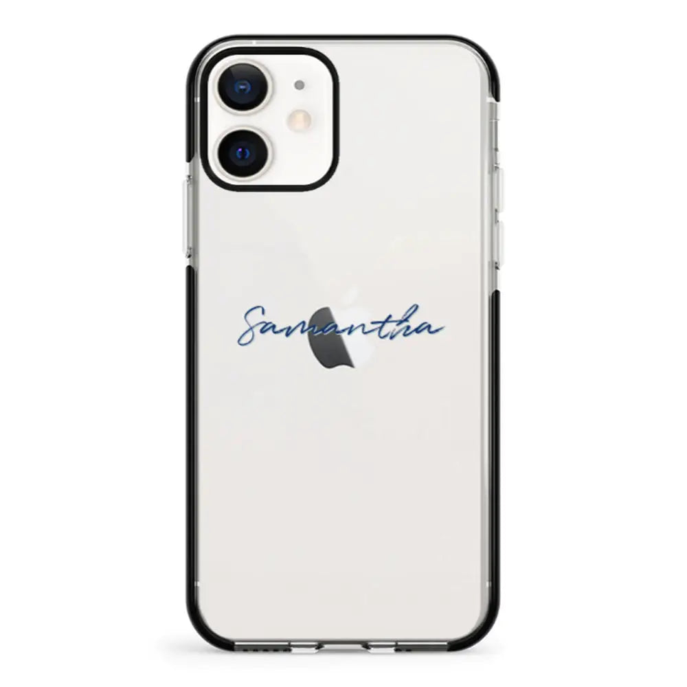 Apple iPhone 11 / Impact Pro Black Custom Text, My Name Phone Case - Stylizedd.com