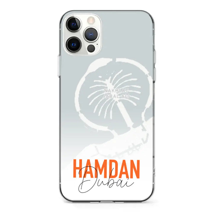 Apple iPhone 11 Pro / Clear Classic Personalized Location Map & Name, Phone Case - Stylizedd.com