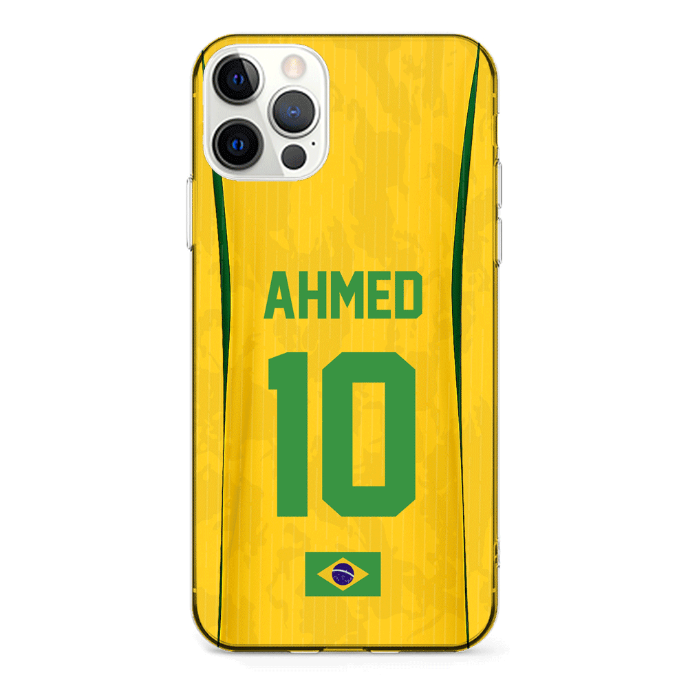 Apple iPhone 11 Pro / Clear Classic Personalized Football Jersey Phone Case Custom Name & Number - Stylizedd.com