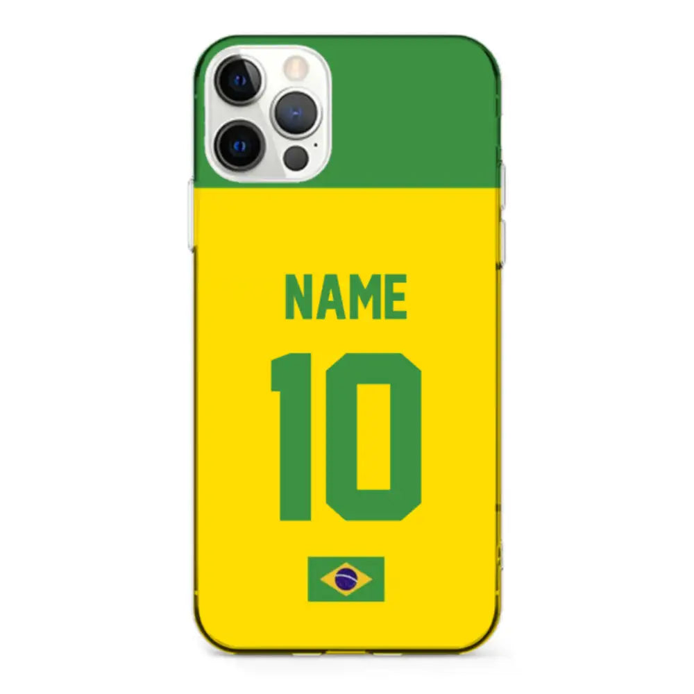 Apple iPhone 11 Pro / Clear Classic Personalized Football Jersey Phone Case Custom Name & Number - Stylizedd.com