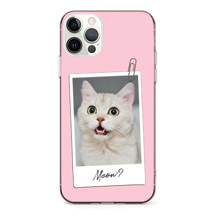 Apple iPhone 11 Pro / Clear Classic Polaroid Photo Pet Cat, Phone Case - Stylizedd.com