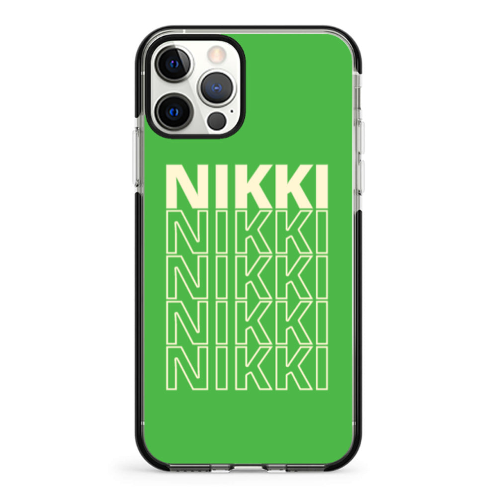 Apple iPhone 11 Pro / Impact Pro Black Repeated Monogram Phone Case - Stylizedd.com