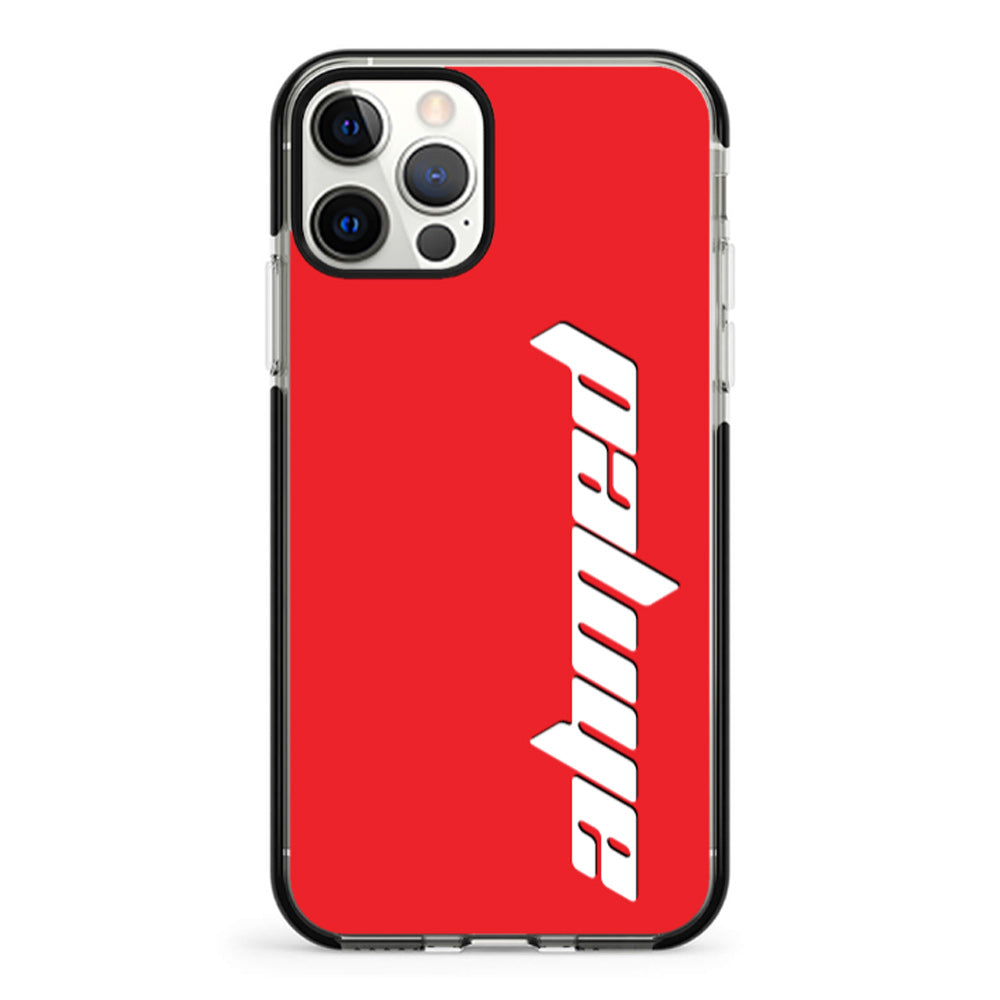 Apple iPhone 11 Pro / Impact Pro Black Custom Text, Vertical Name Phone Case - Stylizedd.com