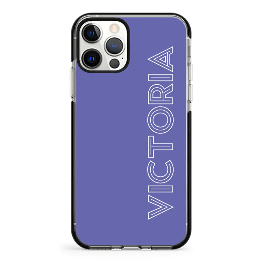 Apple iPhone 11 Pro / Impact Pro Black Personalized Name, Custom Phone Case - Stylizedd.com