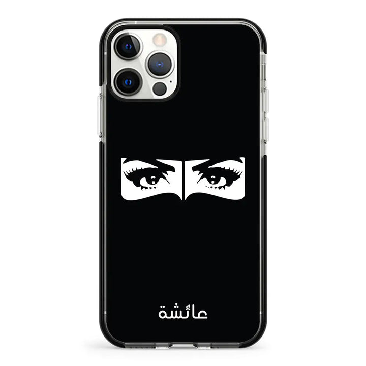 Apple iPhone 11 Pro / Impact Pro Black Custom Name Niqabi Eye, Phone Case - Stylizedd.com