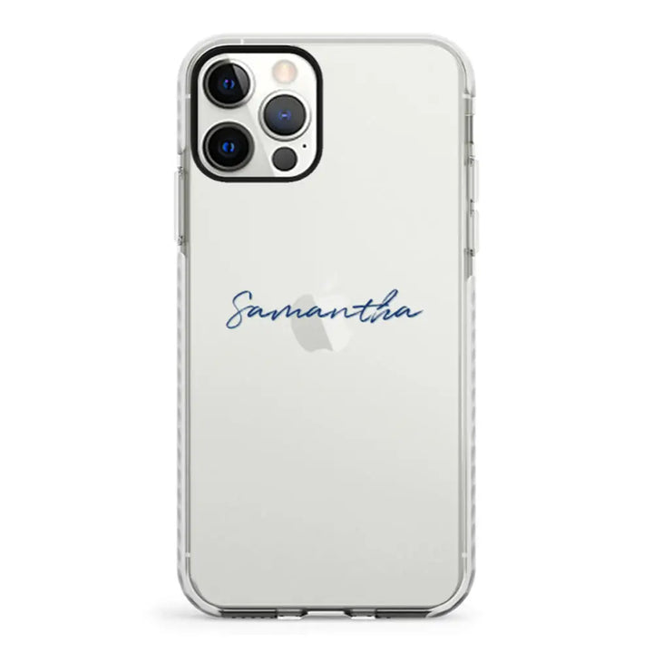 Apple iPhone 11 Pro / Impact Pro White Custom Text, My Name Phone Case - Stylizedd.com