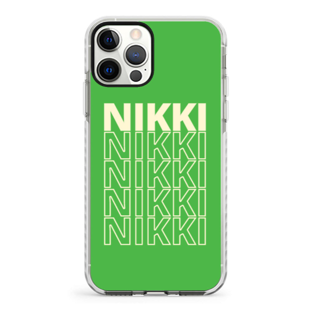 Apple iPhone 11 Pro Max / Impact Pro White Repeated Monogram Phone Case - Stylizedd.com