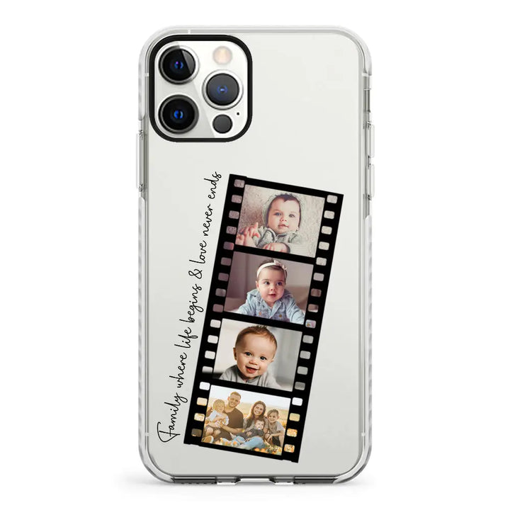Apple iPhone 11 Pro Max / Impact Pro White Custom Film Strips Personalised Movie Strip, Phone Case - Stylizedd.com