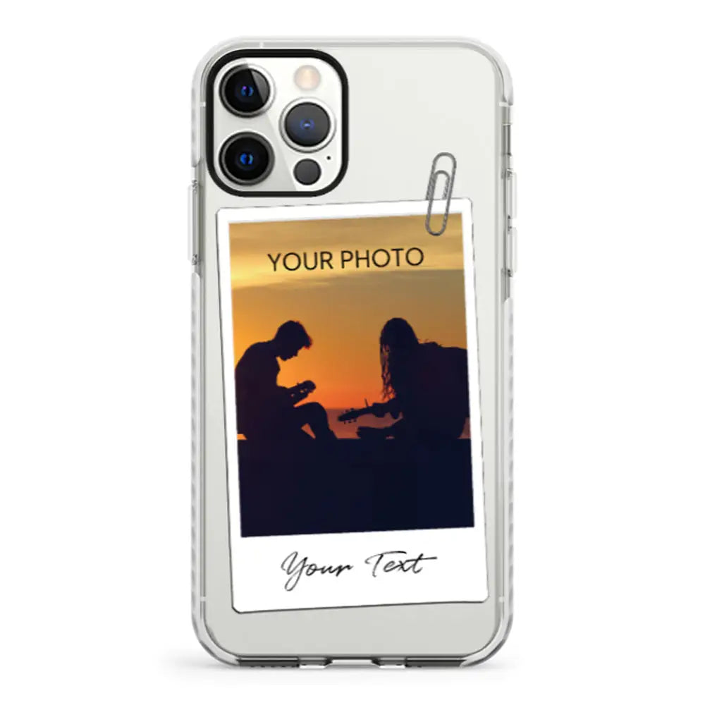 Apple iPhone 12 | 12 Pro / Impact Pro White Phone Case Polaroid Photo Phone Case - Stylizedd.com