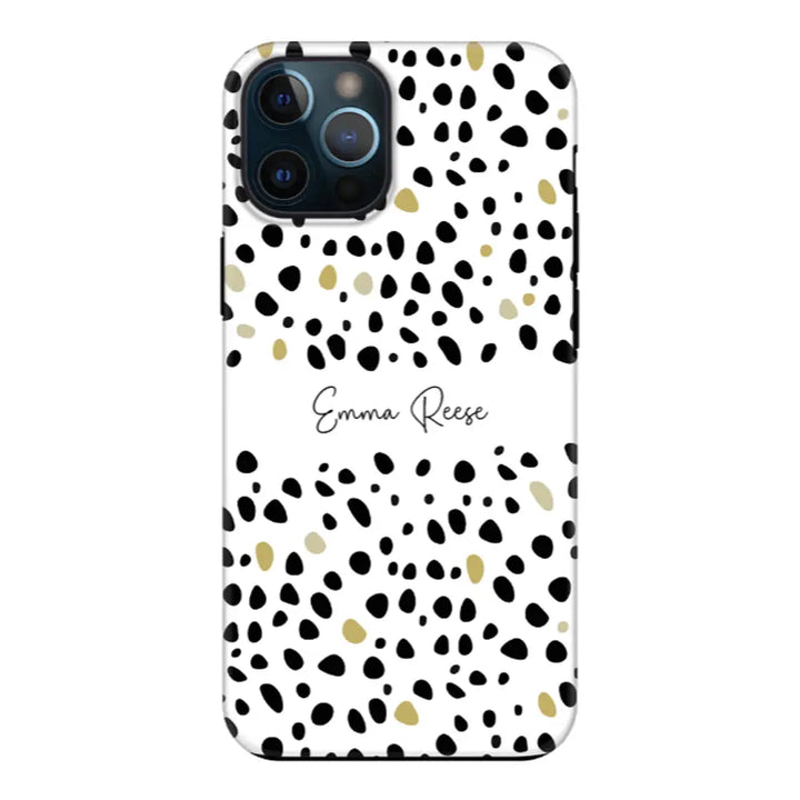 Apple iPhone 11 Pro Max / Tough Pro Pebble Multi Color Custom Text, My Name Phone Case - Stylizedd.com