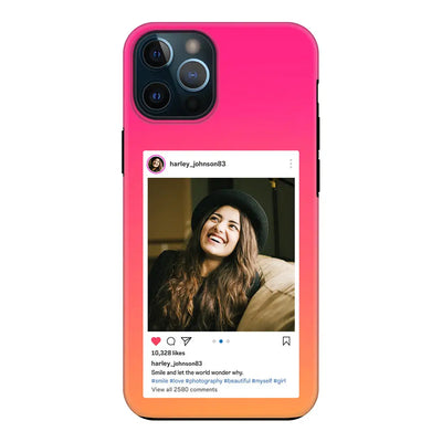 Apple iPhone 11 Pro / Tough Pro Phone Case Custom Photo Instagram Post Template, Phone Case - Stylizedd