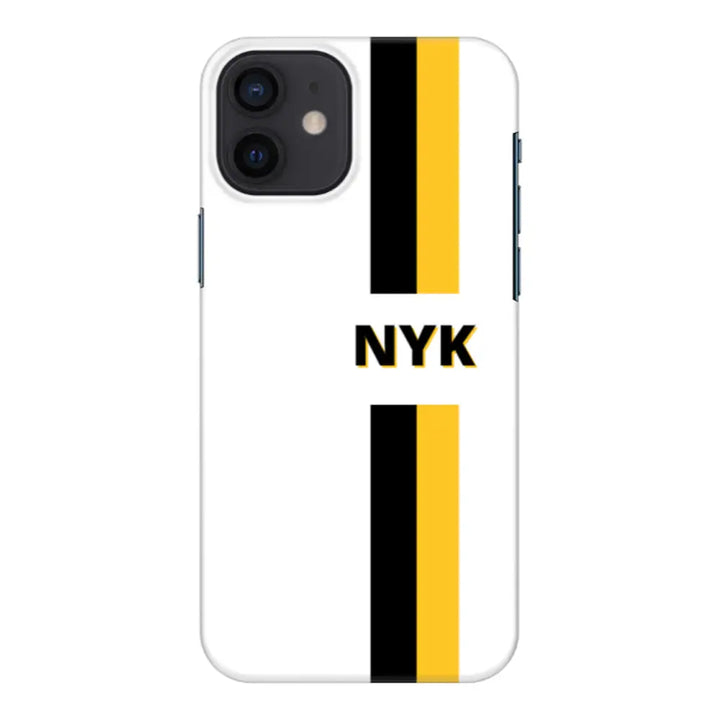 Apple iPhone 11 / Snap Classic Custom Striped Monogram Phone Case - Stylizedd.com