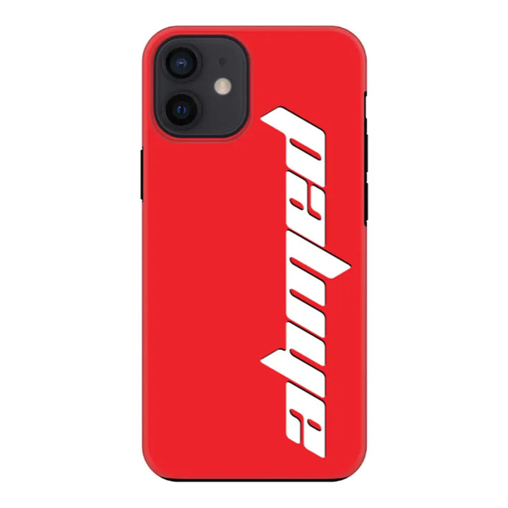 Apple iPhone 11 / Tough Pro Custom Text, Vertical Name Phone Case - Stylizedd.com