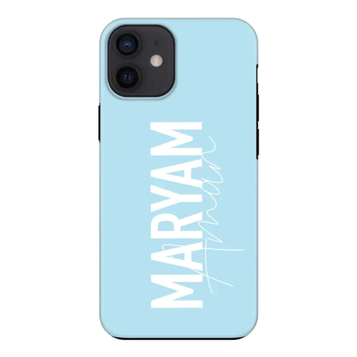 Apple iPhone 11 / Tough Pro Personalized Name Vertical, Phone Case - Stylizedd.com