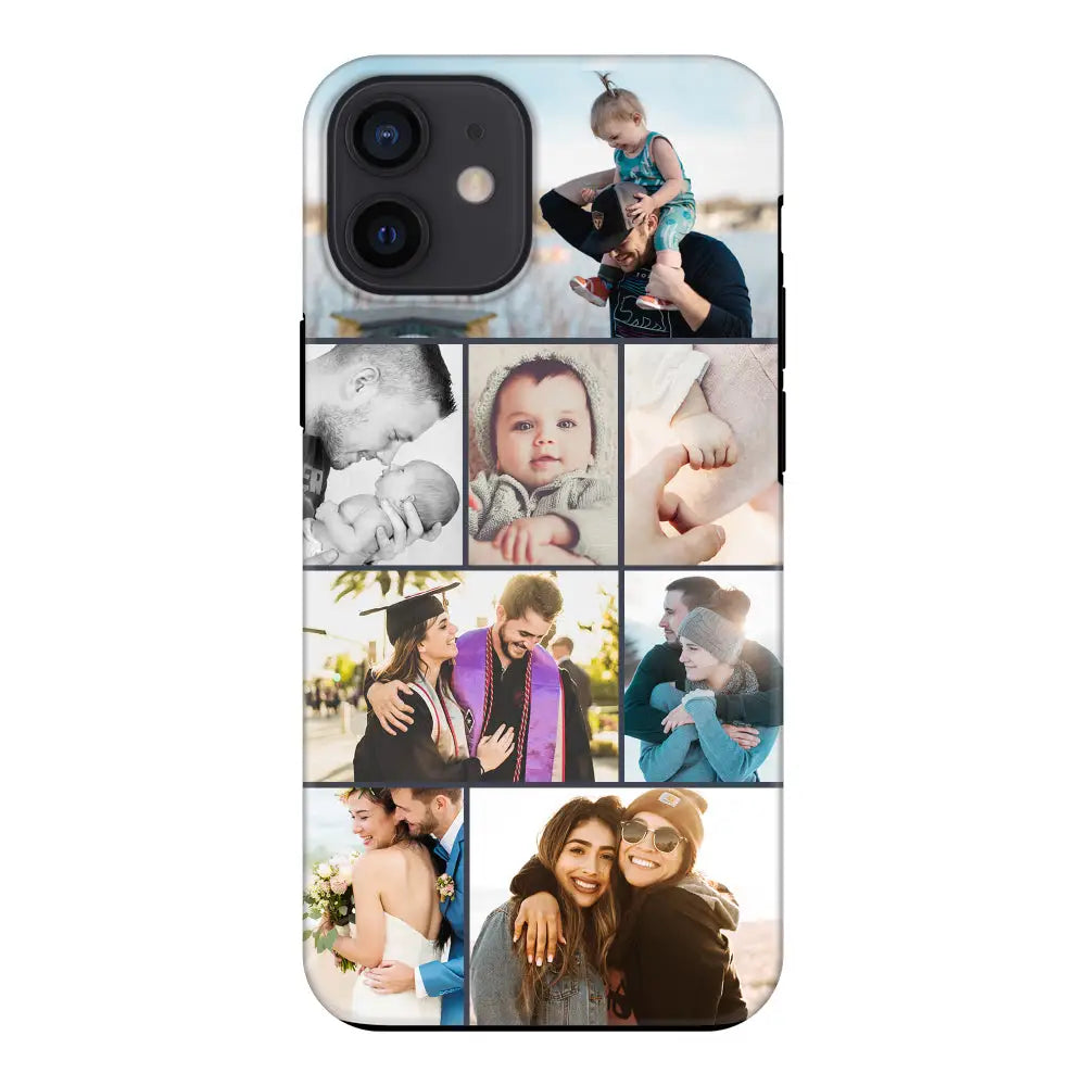 Apple iPhone 11 / Tough Pro Personalised Photo Collage Grid Phone Case - Stylizedd.com