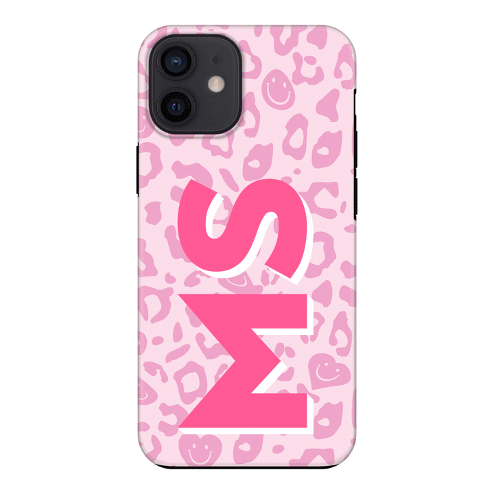 Apple iPhone 11 / Tough Pro Custom Monogram Initial 3D Shadow Text Seamless Pattern, Phone Case - Stylizedd.com