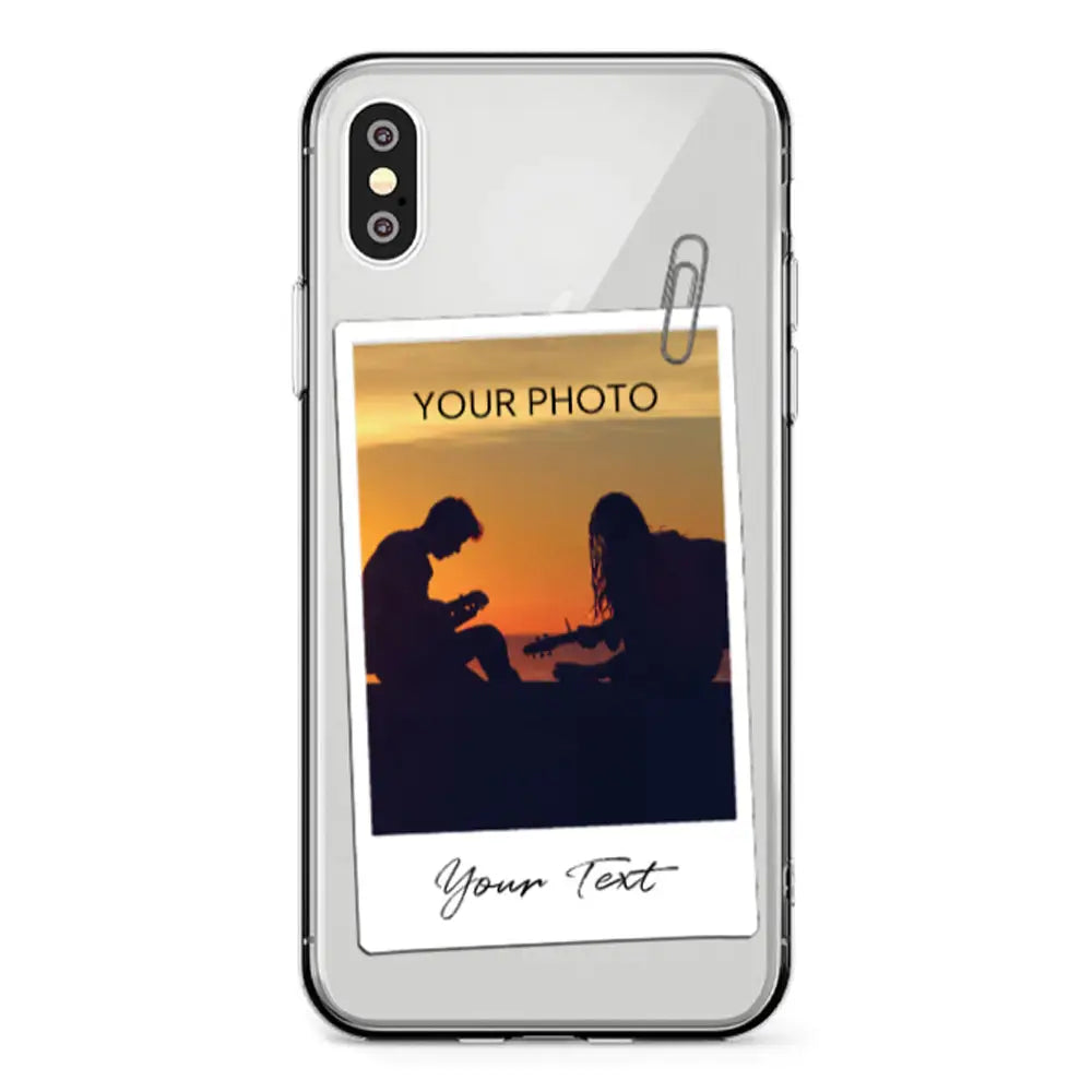 Apple iPhone X / iPhone XS / Clear Classic Polaroid Photo Phone Case - Stylizedd.com