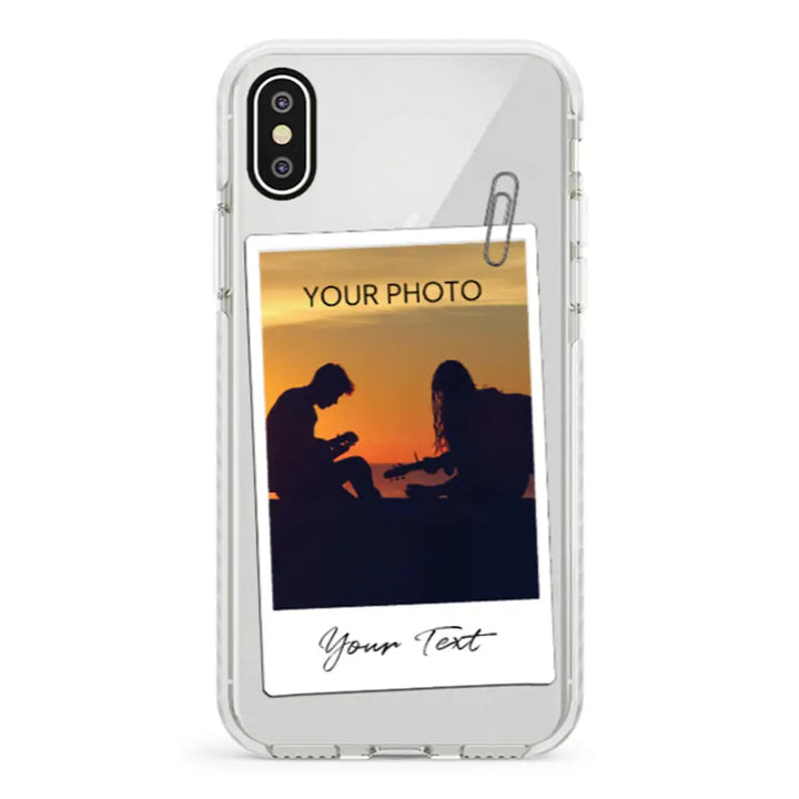 Apple iPhone X / iPhone XS / Impact Pro White Polaroid Photo Phone Case - Stylizedd.com