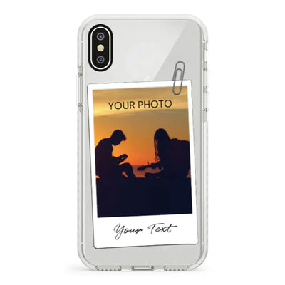 Apple iPhone X / iPhone XS / Impact Pro White Phone Case Polaroid Photo Phone Case - Stylizedd.com