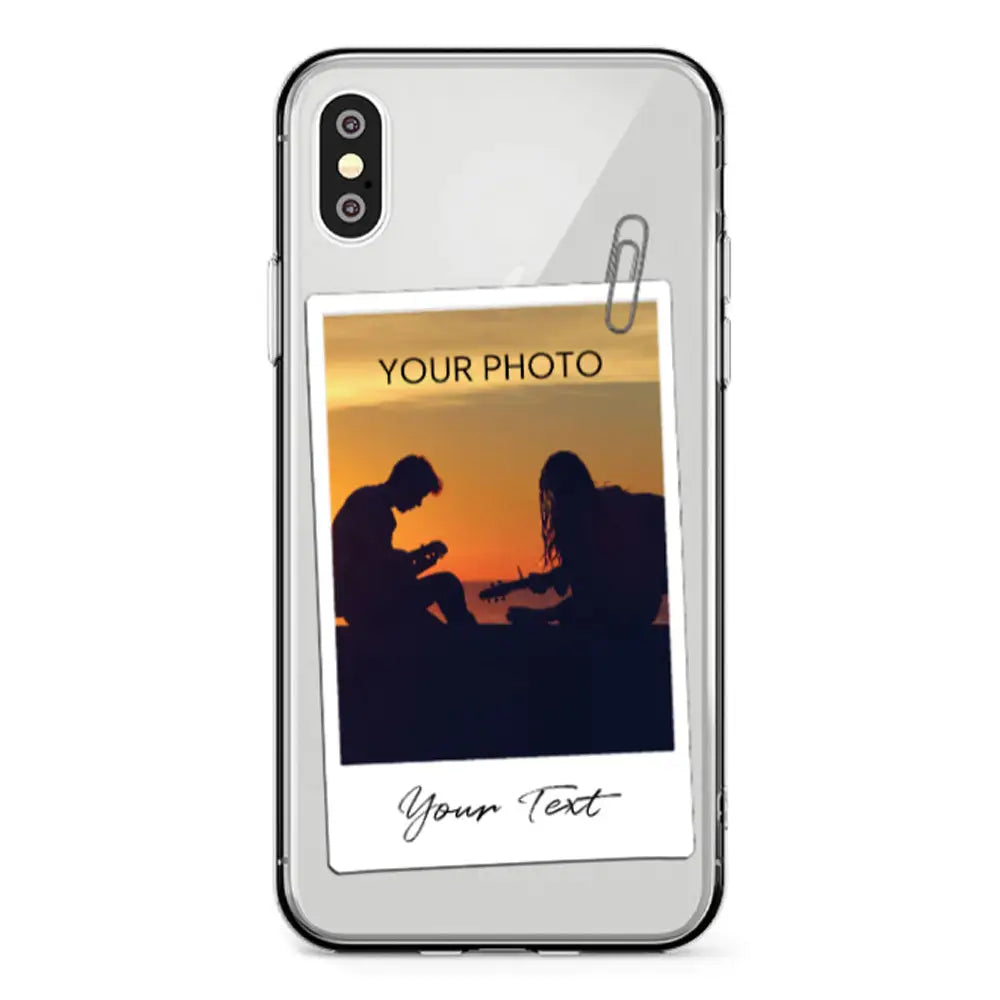 Apple iPhone XS MAX / Clear Classic Phone Case Polaroid Photo Phone Case - Stylizedd.com