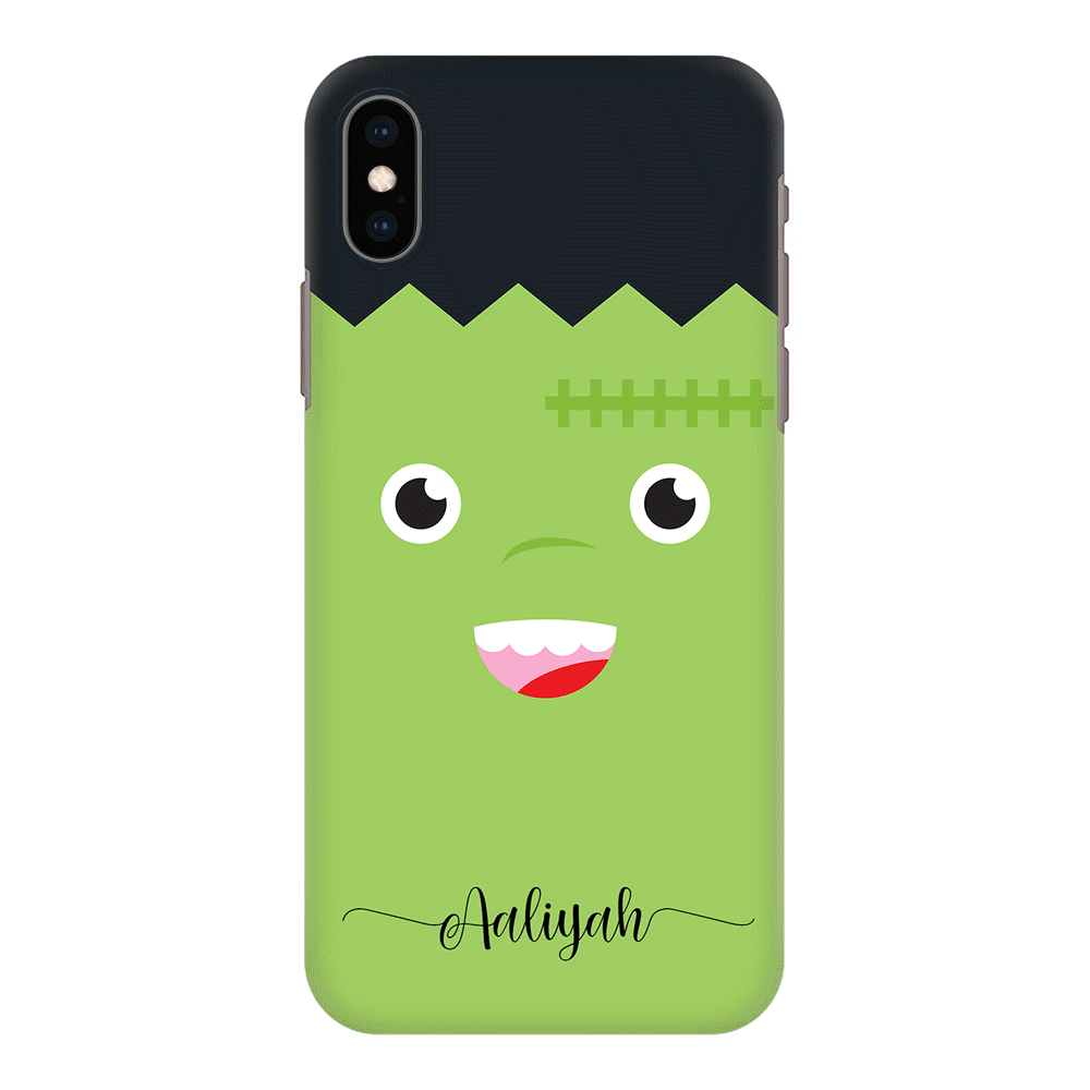 Apple iPhone XS MAX / Snap Classic Personalized Text Cute Monsters, Phone Case - Stylizedd.com