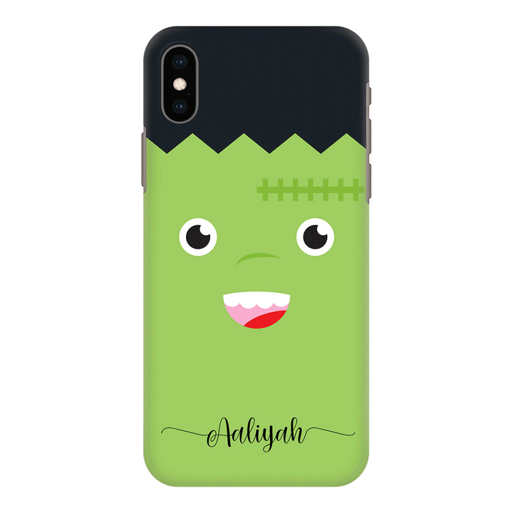 Apple iPhone XS MAX / Snap Classic Personalized Text Cute Monsters, Phone Case - Stylizedd.com