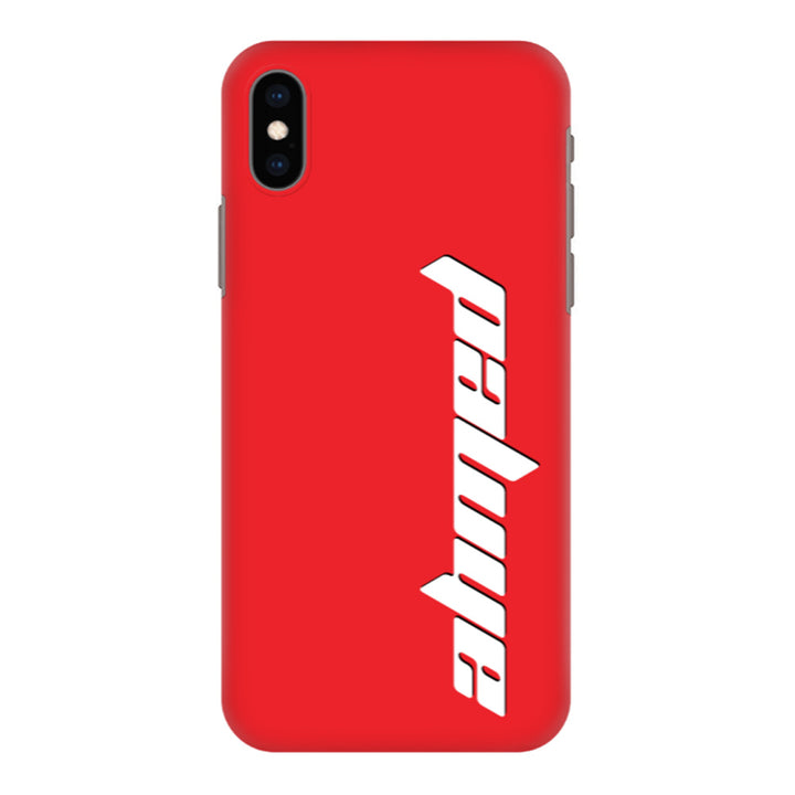 Apple iPhone XS MAX / Snap Classic Custom Text, Vertical Name Phone Case - Stylizedd.com