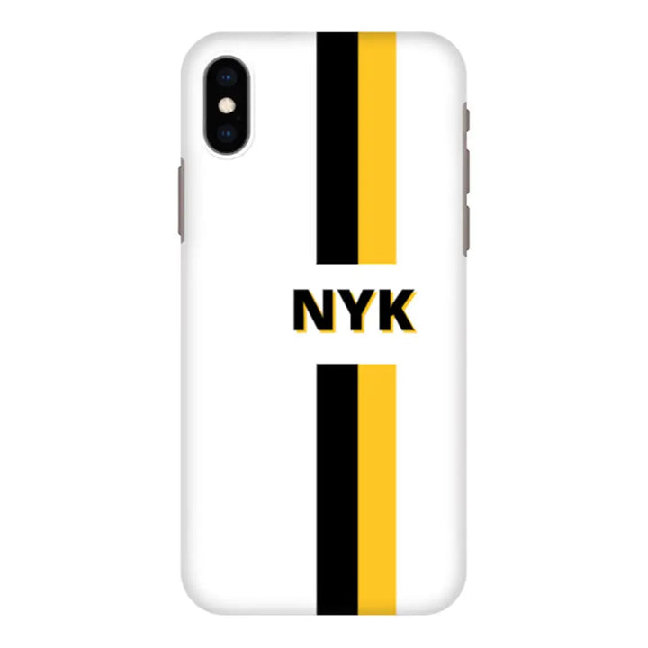 Apple iPhone XS MAX / Snap Classic Custom Striped Monogram Phone Case - Stylizedd.com