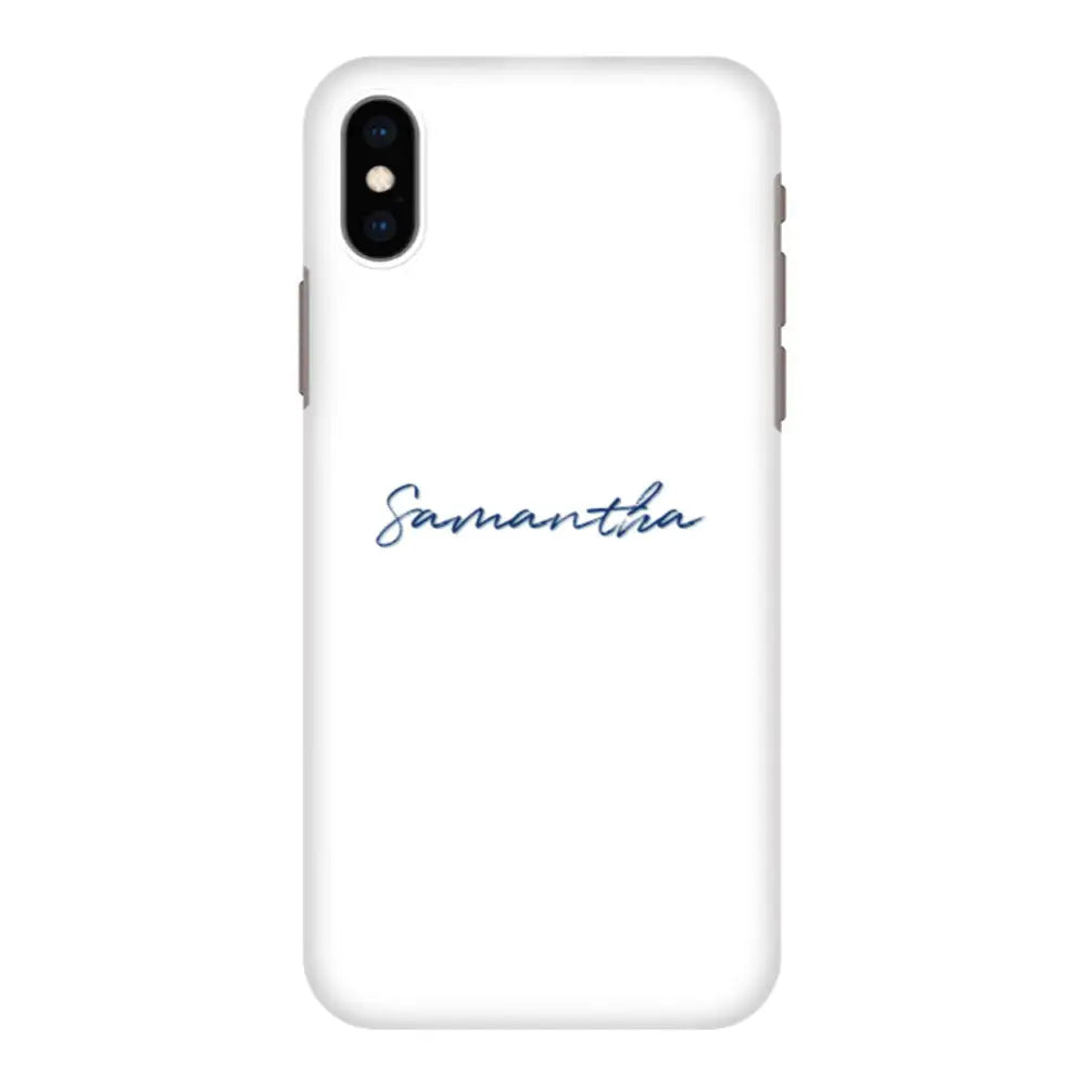 Apple iPhone XS MAX / Snap Classic Custom Text, My Name Phone Case - Stylizedd.com