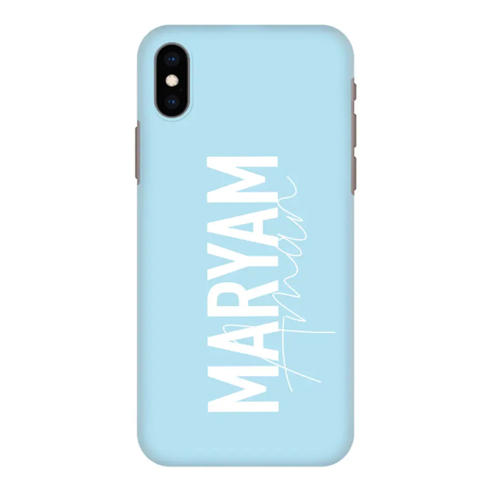 Apple iPhone XS MAX / Snap Classic Personalized Name Vertical, Phone Case - Stylizedd.com