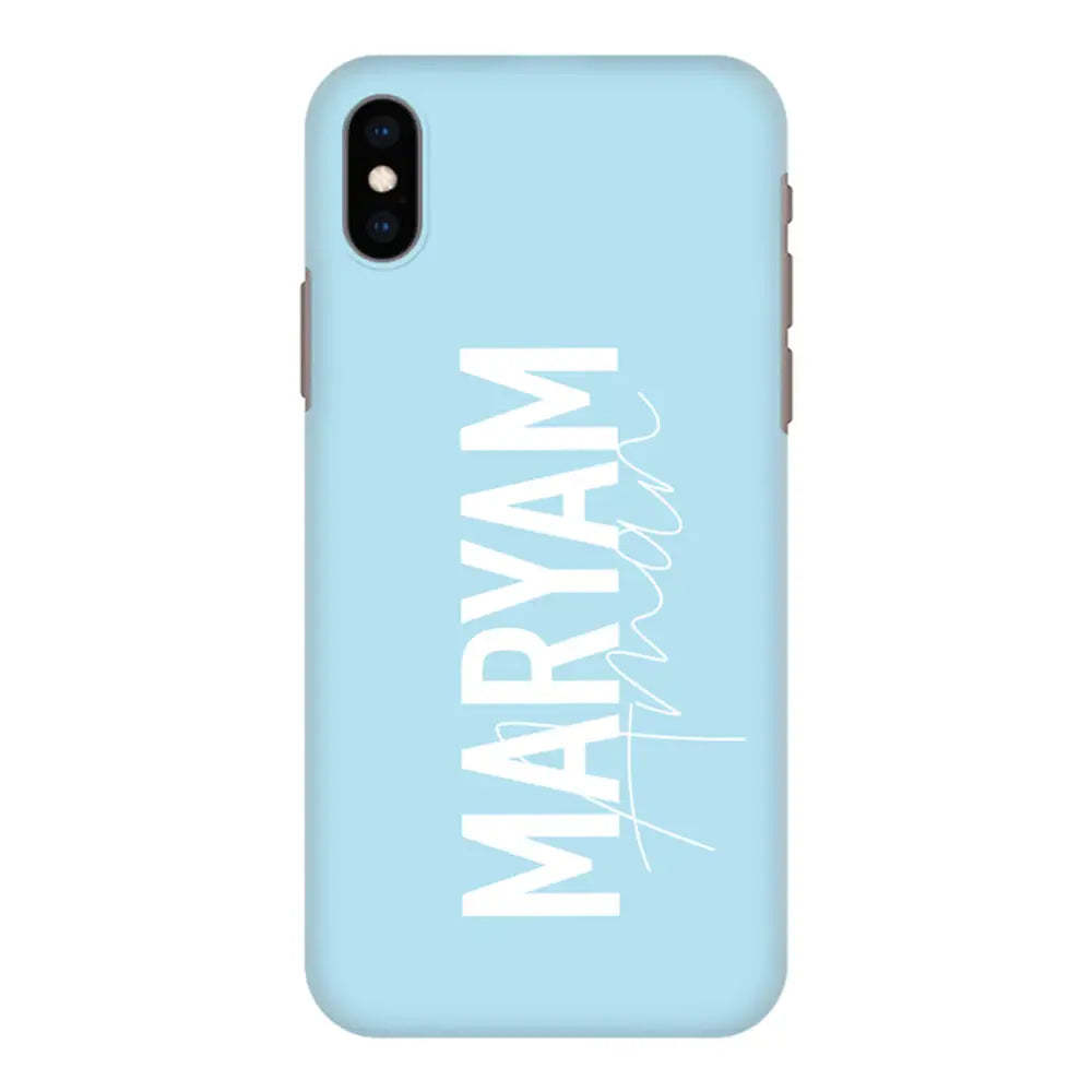Apple iPhone XS MAX / Snap Classic Phone Case Personalized Name Vertical, Phone Case - Stylizedd.com