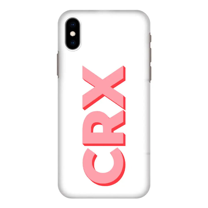 Apple iPhone XS MAX / Snap Classic Personalized Monogram Initial 3D Shadow Text Phone Case - Stylizedd.com