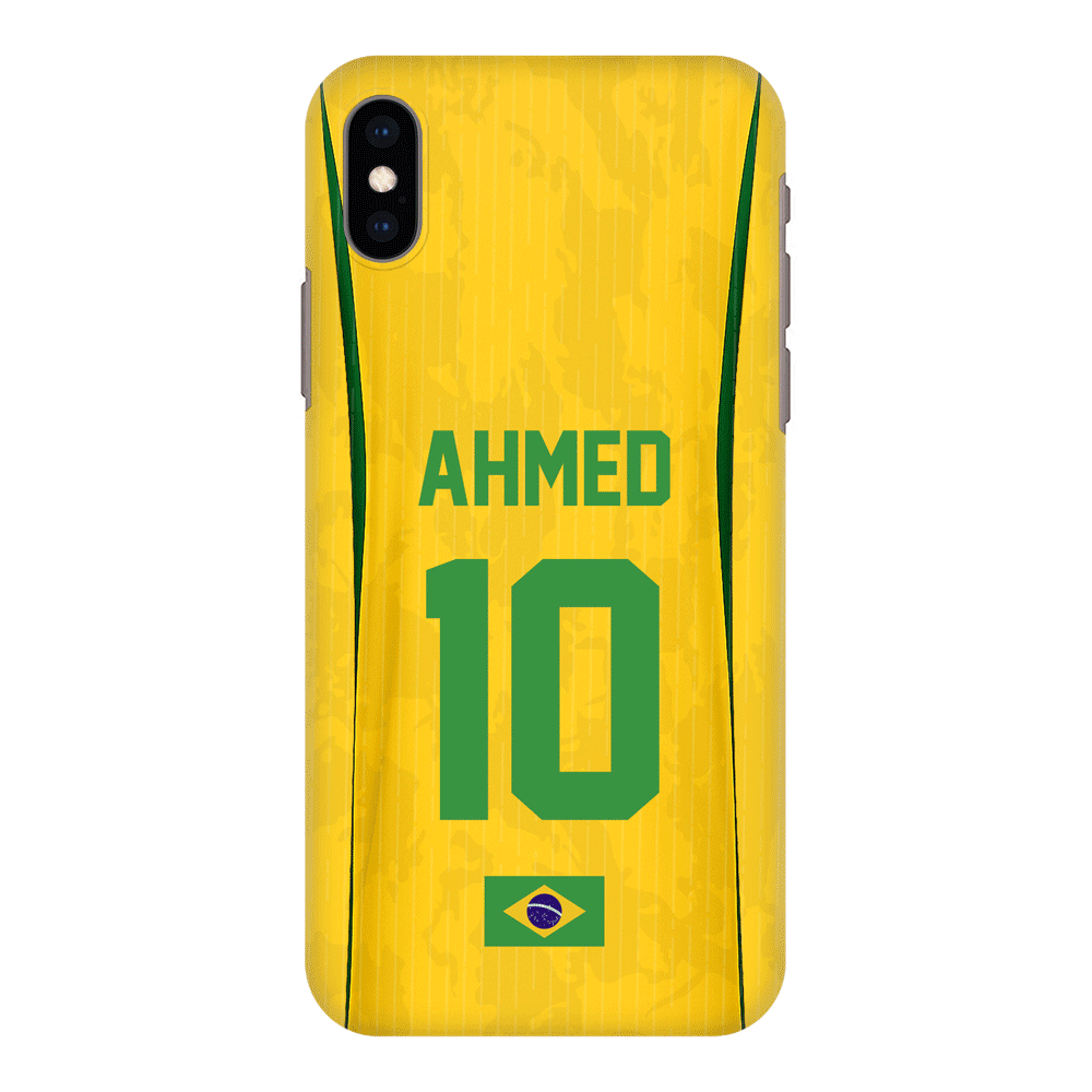 Apple iPhone XS MAX / Snap Classic Personalized Football Jersey Phone Case Custom Name & Number - Stylizedd.com