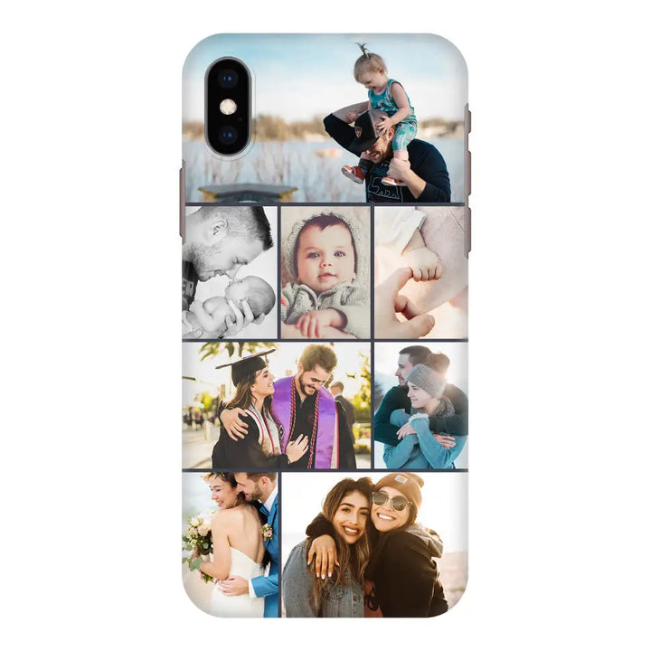 Apple iPhone XS MAX / Snap Classic Personalised Photo Collage Grid Phone Case - Stylizedd.com