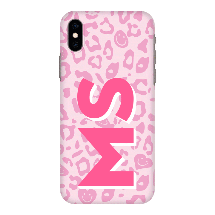 Apple iPhone XS MAX / Snap Classic Custom Monogram Initial 3D Shadow Text Seamless Pattern, Phone Case - Stylizedd.com