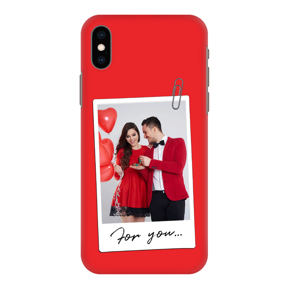 Apple iPhone XS MAX / Snap Classic Personalized Polaroid Photo Valentine, Phone Case - Stylizedd.com