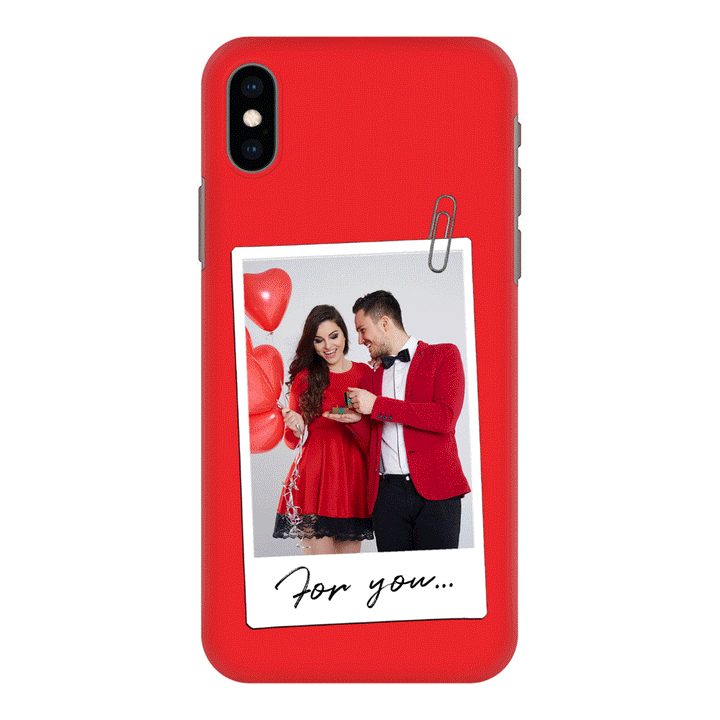 Apple iPhone XS MAX / Snap Classic Personalized Polaroid Photo Valentine, Phone Case - Stylizedd.com