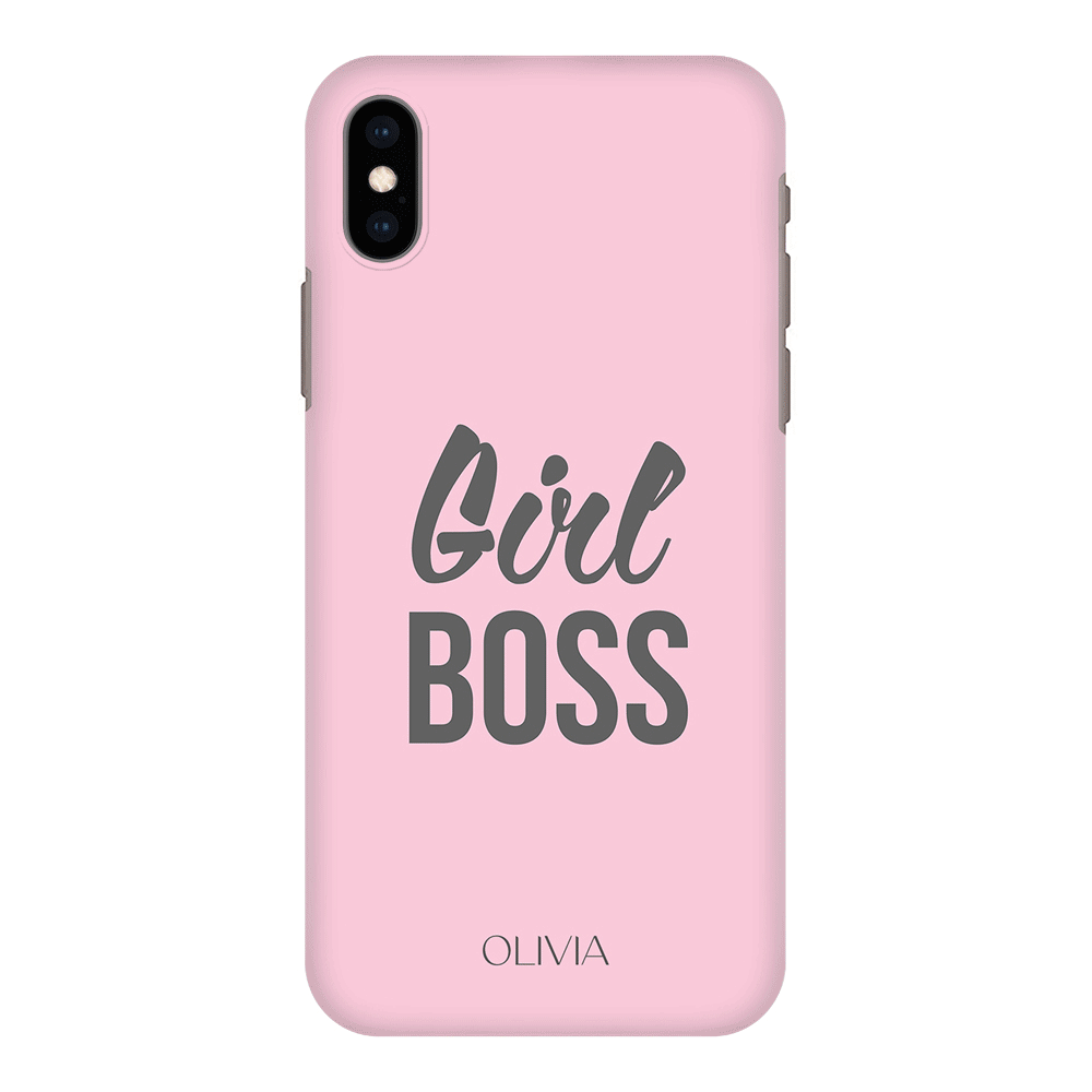 Apple iPhone XS MAX / Snap Classic Personalized Name Girl Boss, Phone Case - Stylizedd.com