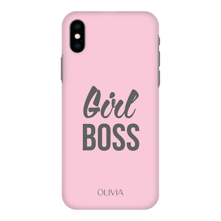 Apple iPhone XS MAX / Snap Classic Personalized Name Girl Boss, Phone Case - Stylizedd.com