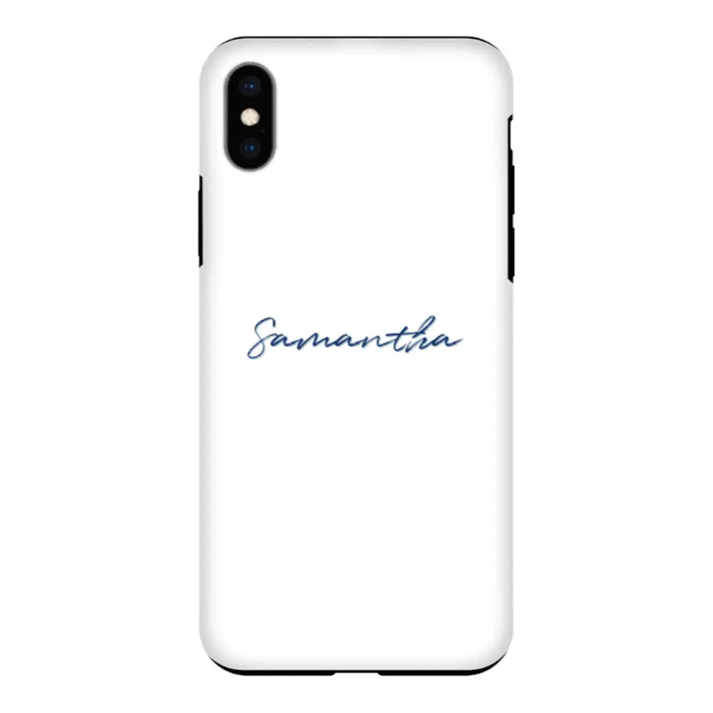 Apple iPhone XS MAX / Tough Pro Custom Text, My Name Phone Case - Stylizedd.com