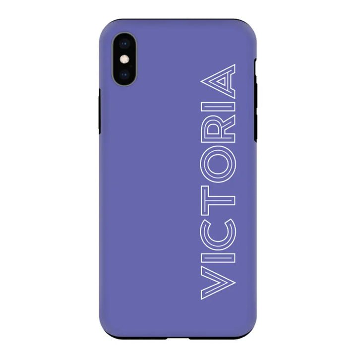 Apple iPhone XS MAX / Tough Pro Personalized Name, Custom Phone Case - Stylizedd.com