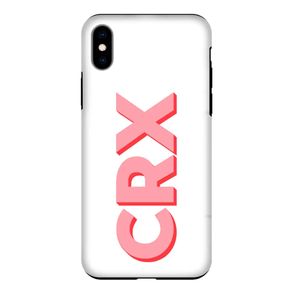 Apple iPhone XS MAX / Tough Pro Personalized Monogram Initial 3D Shadow Text Phone Case - Stylizedd.com